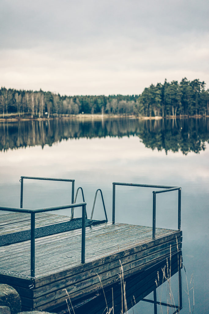 Brygga vid Hooks Herrgård i Småland