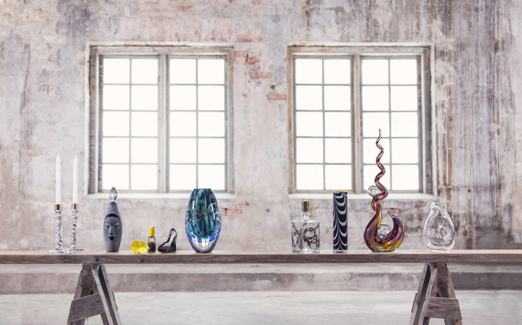 Snygg glasdetaljer från Glasriket i Småland