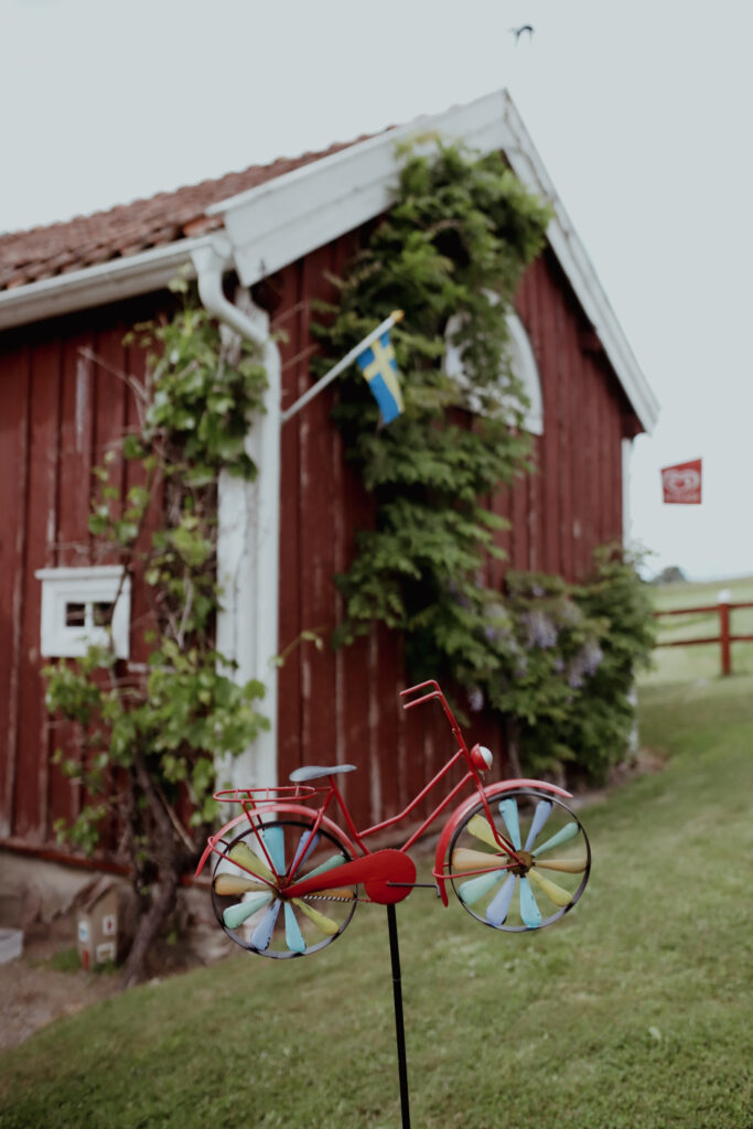 Cykeldekoration utanför Klevens loge.